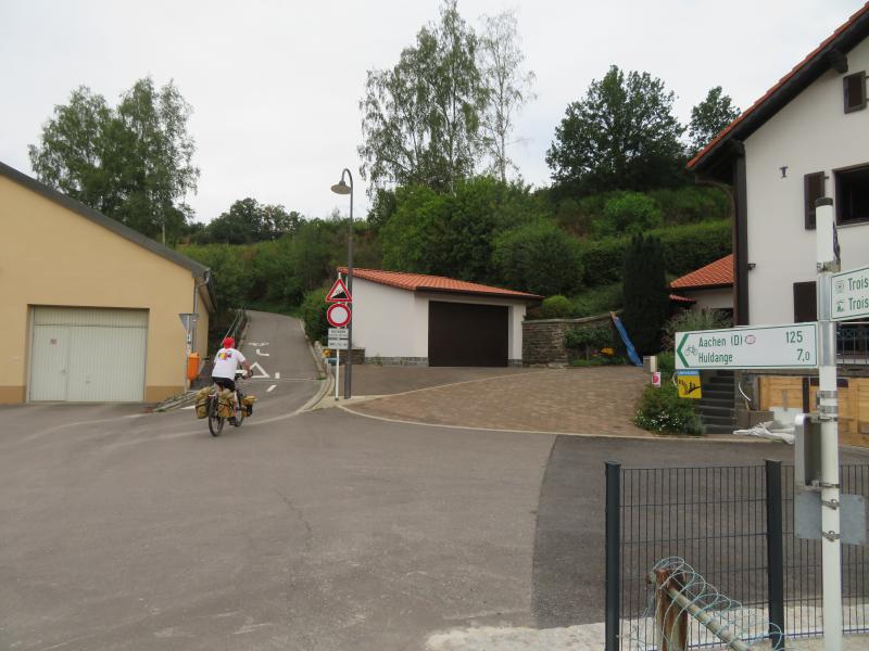 Startpoint of the Vennbahn in Troisvierges, Luxembourg